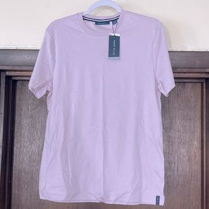 SMART INTERLOCK CREW NECK TEE- Lavender Fog